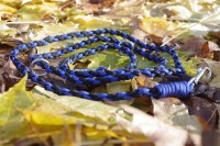 Vodítko modro-černé